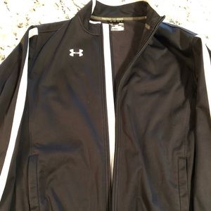 Mens L Under Armour Cold Gear- Jacket - Black